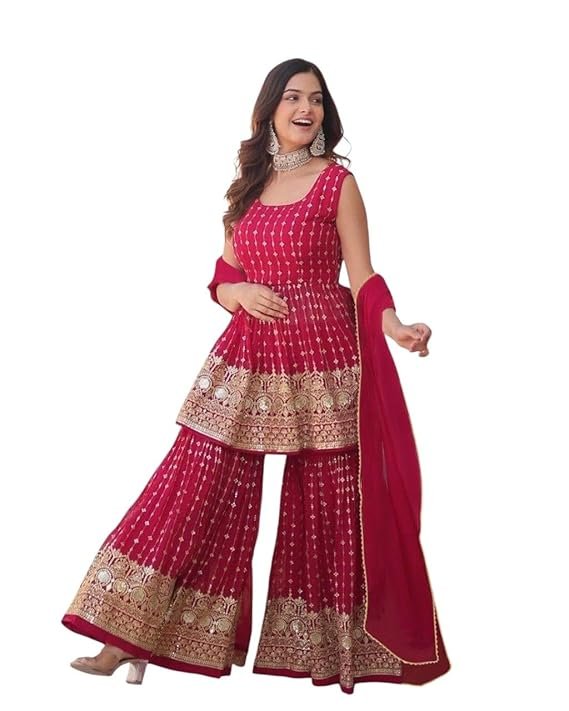 sharara, best party wear outfits in tirur